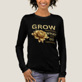 Grow Through What You Go Through – Motivational トライブレンドＴシャツ (正面)