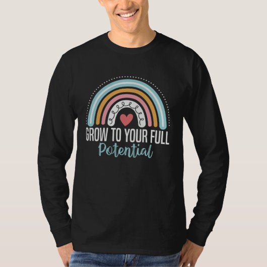 Grow To Your Full Potential Occupational Therapy Q Tシャツ (正面)