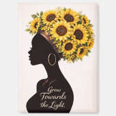 Grow Towards the Light Sunflower Magnet マグネット (正面)