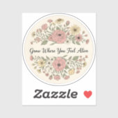 Grow Where You Feel Alive シール (シート)