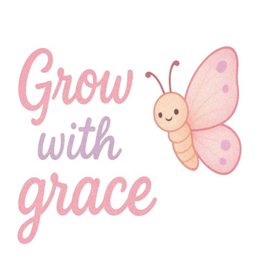 Grow With Grace Butterfly Hoodies for Girls – Cute