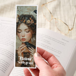Grow With Grace Motivational Bookmark