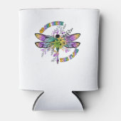 Grow With The Flow Funny Dragonfly T-Shirt 缶クーラー (正面)