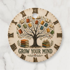 Grow Your Mind Book  Reading Teacher Gift フェイバータグ