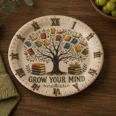 Grow Your Mind Book  Reading Teacher Gift ペーパープレート