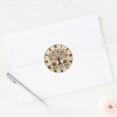 Grow Your Mind Book Reading Teacher Gift ラウンドシール (封筒)