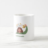 Grow Your Mind – Mental Health & Positivity Design コーヒーマグカップ (中央)