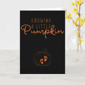 Growing A Little Pumpkin Fall Thanksgiving By Pump カード (黄色い花)