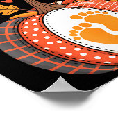 Growing A Little Pumpkin Maternity Pregnancy Thank ポスター (角)