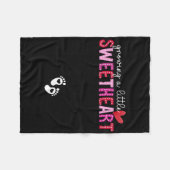 Growing A Little Sweetheart Valentine Pregnancy An フリースブランケット (正面(横))