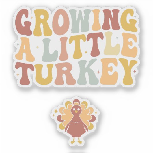 Growing A Little Turkey シール (正面)