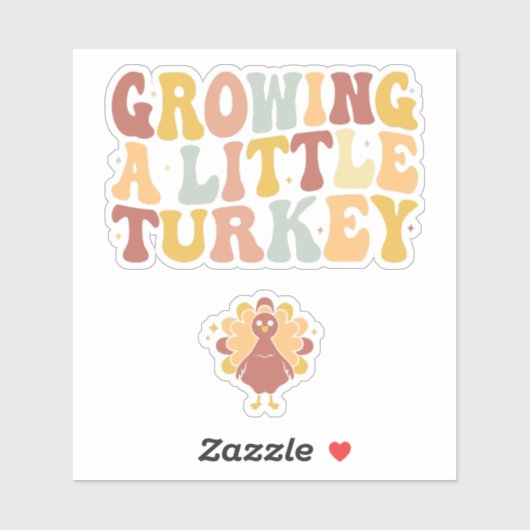 Growing A Little Turkey シール (シート)