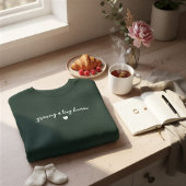 "growing a tiny human" cute pregnancy スウェットシャツ