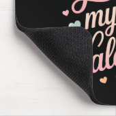 Growing My Valentine By Feet Heart Design  マウスパッド (コーナー)