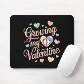 Growing My Valentine By Feet Heart Design  マウスパッド (マウス)