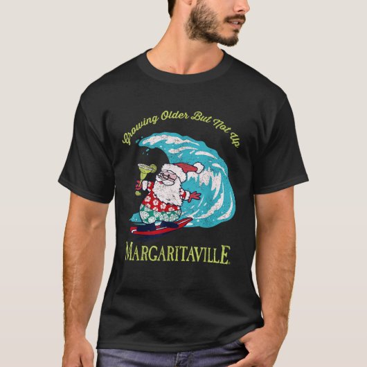 Growing Older But Not Up Surfing Santa Tシャツ (正面)