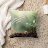 Growing Plant With Rising Sun  クッション (ブランケット)