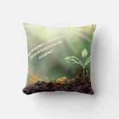 Growing Plant With Rising Sun  クッション (正面)