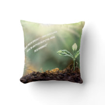 Growing Plant With Rising Sun