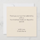 Growing Tall Thank You Message サンキューカード (裏面)