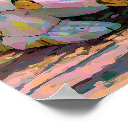 Growing Together - Solarpunk Poster ポスター (角)