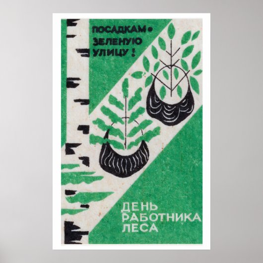 Growing Trees - - Matchbox Print - Aesthetic Wall ポスター (正面)