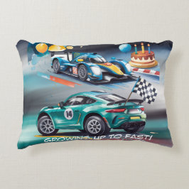 Growing Up To Fast Boy Birthday Party アクセントクッション
