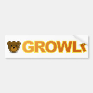 GROWLrのバンパーステッカー バンパーステッカー
