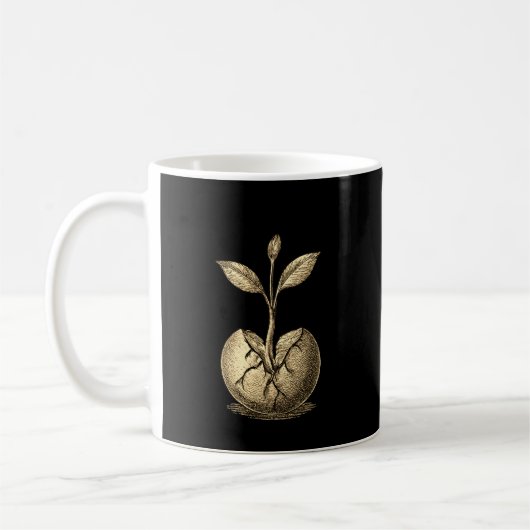 Growth After Struggle Mug • Minimal Motivational  コーヒーマグカップ (左)