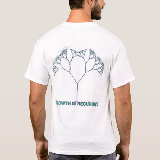 GROWTH_IS_RECURSIVE Tシャツ (裏面)