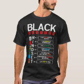 Growth Mindset Definition Cool Black History Month Tシャツ (正面)