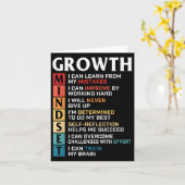 Growth Mindset Definition - Motivational Quote Ins カード (黄色い花)