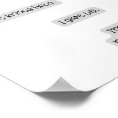 Growth Mindset Poster, Classroom decor ポスター (角)