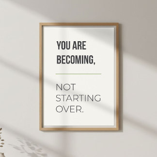 Growth Mindset Wall Art. Inspirational Quote ポスター