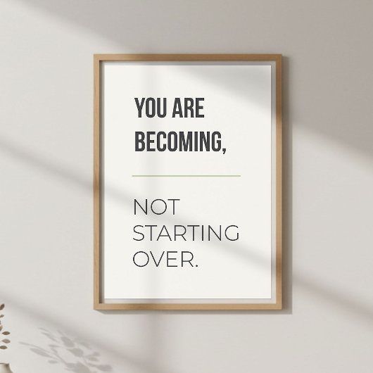 Growth Mindset Wall Art. Inspirational Quote ポスター