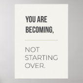 Growth Mindset Wall Art. Inspirational Quote ポスター (正面)