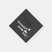 Growth Needs Time – Minimal Motivational Quote Pos スタンダードカクテルナプキン (角)
