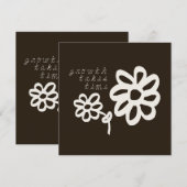 Growth Takes Time Motivational Inspiring Postcard  サンキューカード (正面/裏面)