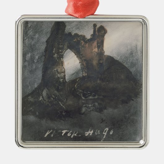 Groz-Nez、ジャージー、またはアーチの台なし メタルオーナメント (正面)