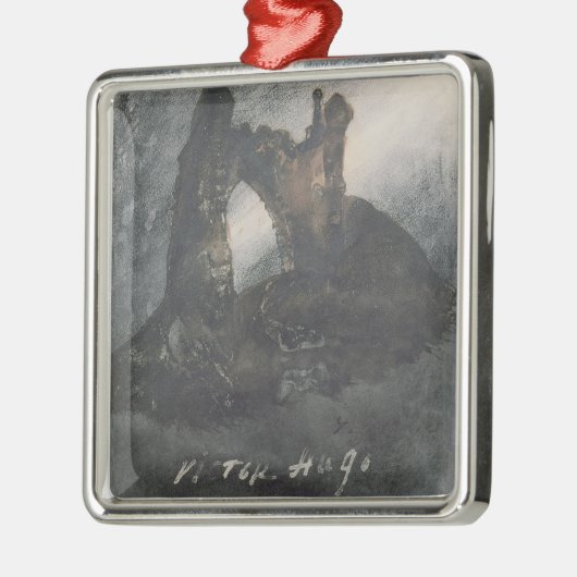 Groz-Nez、ジャージー、またはアーチの台なし メタルオーナメント (左)