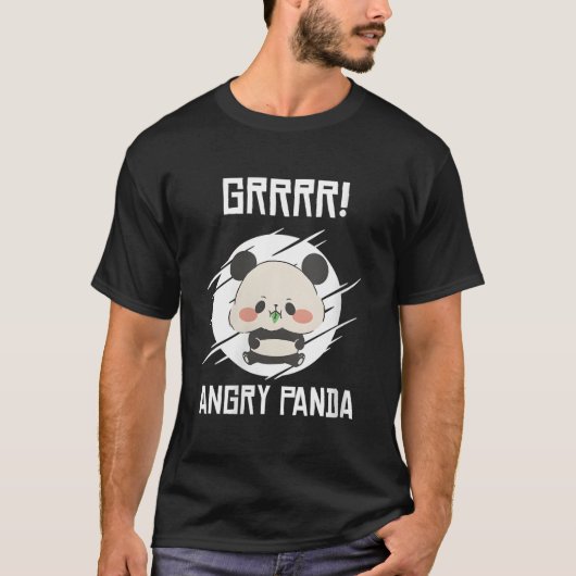 Grrr Angry Pandas Wild Panda Bamboo Tシャツ (正面)
