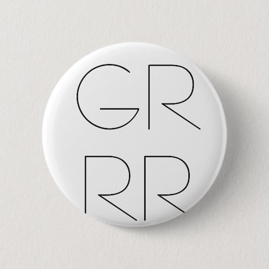 "GRRR" PIN 缶バッジ (正面)