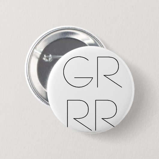 "GRRR" PIN 缶バッジ (正面&裏面)