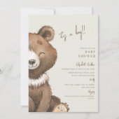 Grrrr-eeting私たちすぐに耐える男の子のシャワー 招待状 (正面)
