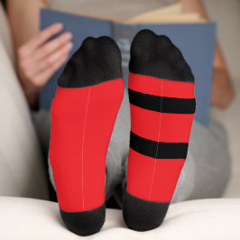 Grubby Hands Logo Crew Socks (Red and Black) ソックス