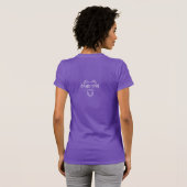 Grubby Hands Studio パープルロゴTシャツ Tシャツ (裏面フル)