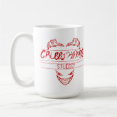 Grubby Hands Studio Logo + Motto Mug コーヒーマグカップ (左)