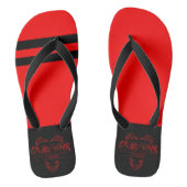 Grubby Hands Studio Red Flip Flops ビーチサンダル (フットベッド)