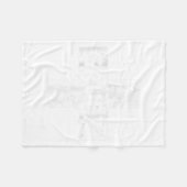 Grüessech Swiss Saying Grüezi Schweiz フリースブランケット (正面(横))