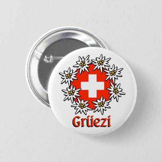 Gruezi Pin 缶バッジ (正面&裏面)